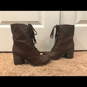 Brown Combat Boots